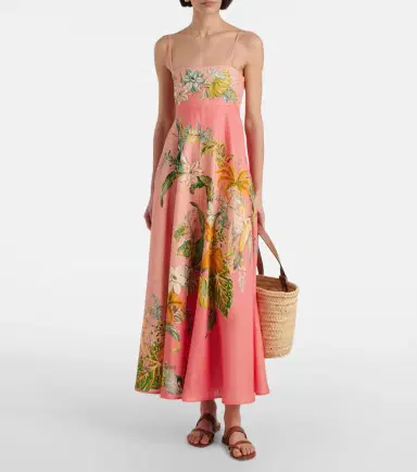 Alemais Alémais Anika floral linen maxi dress | Thumbnail 2 Alemais Alémais Anika floral linen maxi dress | Thumbnail 2