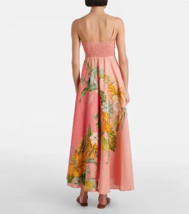Alemais Alémais Anika floral linen maxi dress | Thumbnail 3 Alemais Alémais Anika floral linen maxi dress | Thumbnail 3