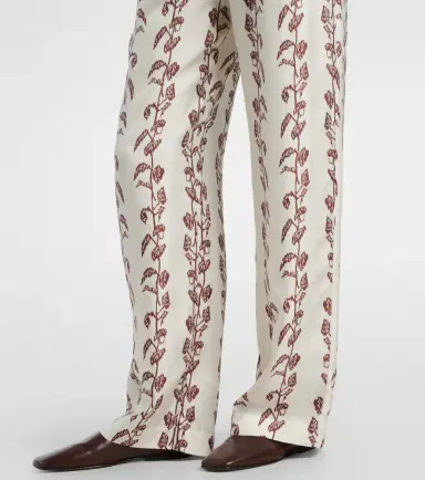 ASCENO Aurelia silk twill wide-leg pants | Thumbnail 3 ASCENO Aurelia silk twill wide-leg pants | Thumbnail 3