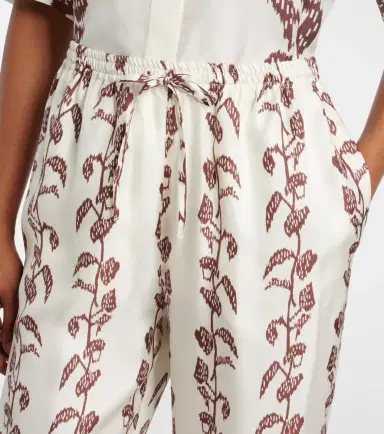 ASCENO Aurelia silk twill wide-leg pants | Thumbnail 5 ASCENO Aurelia silk twill wide-leg pants | Thumbnail 5