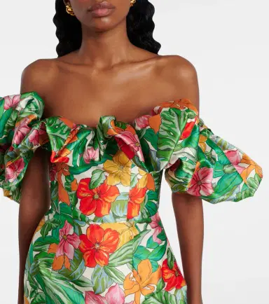 Alemais Alémais Printed off-shoulder maxi dress | Thumbnail 3 Alemais Alémais Printed off-shoulder maxi dress | Thumbnail 3