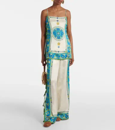 Alemais Alémais Vivianna printed high-rise wide-leg pants | Thumbnail 5 Alemais Alémais Vivianna printed high-rise wide-leg pants | Thumbnail 5