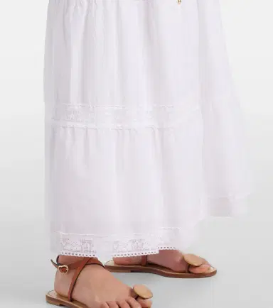 Melissa Odabash Cate lace-trimmed cotton maxi skirt | Thumbnail 2 Melissa Odabash Cate lace-trimmed cotton maxi skirt | Thumbnail 2