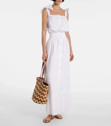 Melissa Odabash Cate lace-trimmed cotton maxi skirt | Thumbnail 4 Melissa Odabash Cate lace-trimmed cotton maxi skirt | Thumbnail 4