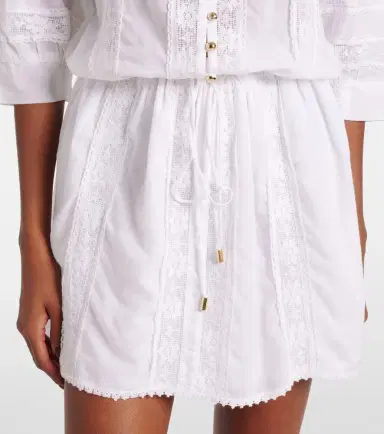Melissa Odabash Rita lace-trimmed cotton minidress | Thumbnail 3 Melissa Odabash Rita lace-trimmed cotton minidress | Thumbnail 3