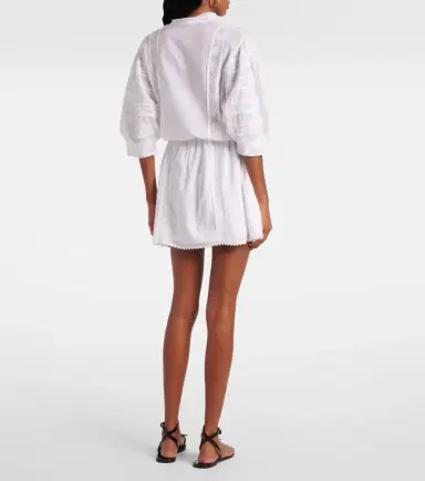 Melissa Odabash Rita lace-trimmed cotton minidress | Thumbnail 4 Melissa Odabash Rita lace-trimmed cotton minidress | Thumbnail 4
