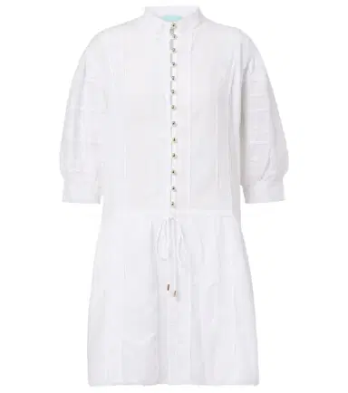 Melissa Odabash Rita lace-trimmed cotton minidress | Thumbnail 1 Melissa Odabash Rita lace-trimmed cotton minidress | Thumbnail 1