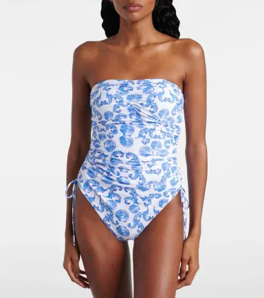 Melissa Odabash Sydney ruched printed swimsuit | Thumbnail 2 Melissa Odabash Sydney ruched printed swimsuit | Thumbnail 2