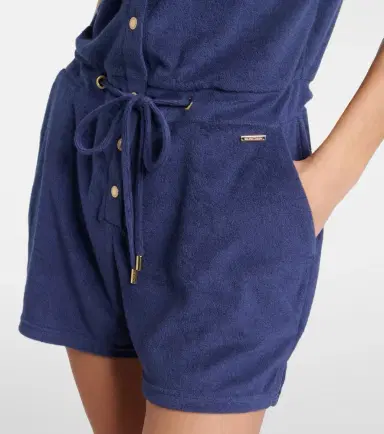Melissa Odabash Border cotton-blend playsuit | Thumbnail 4 Melissa Odabash Border cotton-blend playsuit | Thumbnail 4