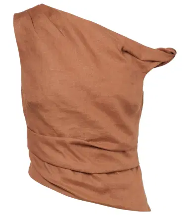 SIR Asymmetric draped linen top | Thumbnail 1 SIR Asymmetric draped linen top | Thumbnail 1