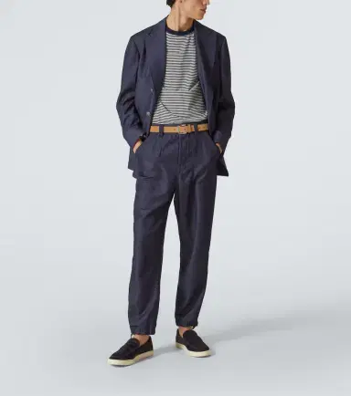 Brunello Cucinelli Wool-blend twill straight pants | Thumbnail 3 Brunello Cucinelli Wool-blend twill straight pants | Thumbnail 3