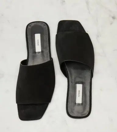 TOTEME Suede slides | Thumbnail 2 TOTEME Suede slides | Thumbnail 2