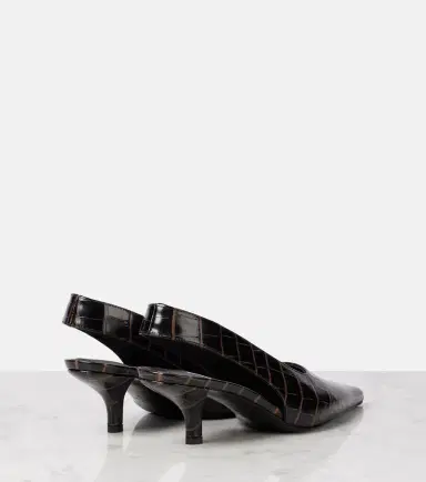 TOTEME Croc-effect leather slingback pumps | Thumbnail 4 TOTEME Croc-effect leather slingback pumps | Thumbnail 4