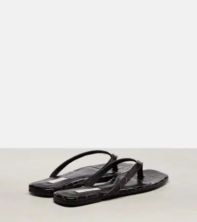 TOTEME Croc-effect leather thong sandals | Thumbnail 2 TOTEME Croc-effect leather thong sandals | Thumbnail 2