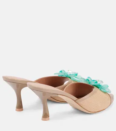 Malone Souliers Cyd 70 embellished leather-trimmed mules | Thumbnail 2 Malone Souliers Cyd 70 embellished leather-trimmed mules | Thumbnail 2