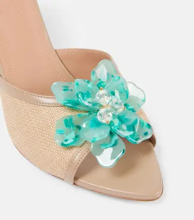 Malone Souliers Cyd 70 embellished leather-trimmed mules | Thumbnail 4 Malone Souliers Cyd 70 embellished leather-trimmed mules | Thumbnail 4