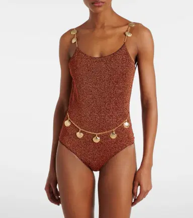 Oséree Oséree Lumière Shells embellished swimsuit | Thumbnail 2 Oséree Oséree Lumière Shells embellished swimsuit | Thumbnail 2