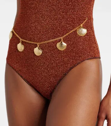 Oséree Oséree Lumière Shells embellished swimsuit | Thumbnail 4 Oséree Oséree Lumière Shells embellished swimsuit | Thumbnail 4