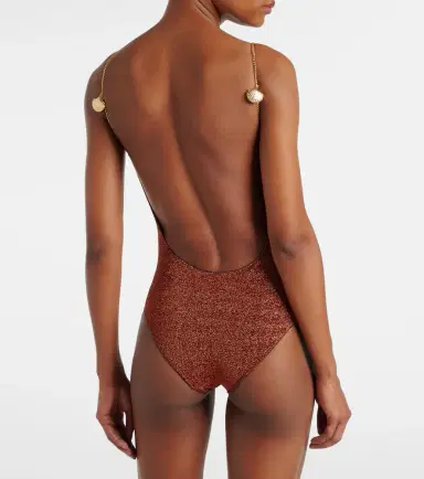 Oséree Oséree Lumière Shells embellished swimsuit | Thumbnail 5 Oséree Oséree Lumière Shells embellished swimsuit | Thumbnail 5