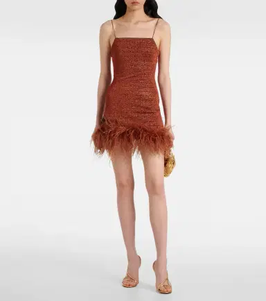 Oséree Oséree Lumière Plumage feather-trimmed minidress | Thumbnail 5 Oséree Oséree Lumière Plumage feather-trimmed minidress | Thumbnail 5
