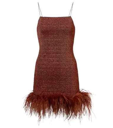 Oséree Oséree Lumière Plumage feather-trimmed minidress | Thumbnail 1 Oséree Oséree Lumière Plumage feather-trimmed minidress | Thumbnail 1