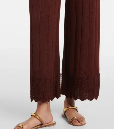 Eres Récit open-knit cotton-blend wide-leg pants | Thumbnail 4 Eres Récit open-knit cotton-blend wide-leg pants | Thumbnail 4