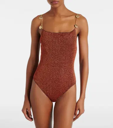 Oséree Oséree Lumière Shells embellished swimsuit | Thumbnail 2 Oséree Oséree Lumière Shells embellished swimsuit | Thumbnail 2