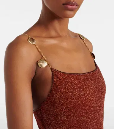 Oséree Oséree Lumière Shells embellished swimsuit | Thumbnail 4 Oséree Oséree Lumière Shells embellished swimsuit | Thumbnail 4