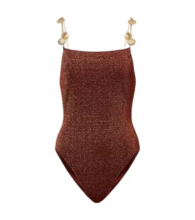 Oséree Oséree Lumière Shells embellished swimsuit | Thumbnail 1 Oséree Oséree Lumière Shells embellished swimsuit | Thumbnail 1