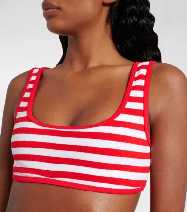 JADE SWIM Rounded Edges striped terry bikini top | Thumbnail 2 JADE SWIM Rounded Edges striped terry bikini top | Thumbnail 2