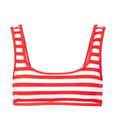 JADE SWIM Rounded Edges striped terry bikini top | Thumbnail 1 JADE SWIM Rounded Edges striped terry bikini top | Thumbnail 1