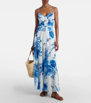 Poupette St Barth Cara cotton maxi dress | Thumbnail 3 Poupette St Barth Cara cotton maxi dress | Thumbnail 3