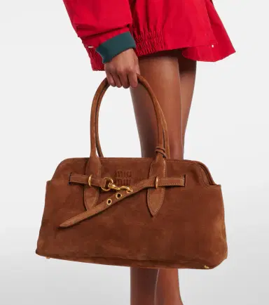 Miu Miu Aventure suede shoulder bag | Thumbnail 5 Miu Miu Aventure suede shoulder bag | Thumbnail 5