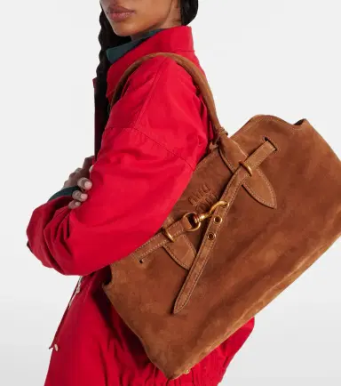 Miu Miu Aventure suede shoulder bag | Thumbnail 6 Miu Miu Aventure suede shoulder bag | Thumbnail 6