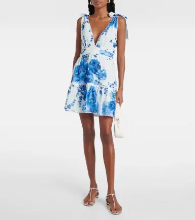 Poupette St Barth Cara floral cotton minidress | Thumbnail 2 Poupette St Barth Cara floral cotton minidress | Thumbnail 2
