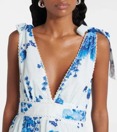 Poupette St Barth Cara floral cotton minidress | Thumbnail 6 Poupette St Barth Cara floral cotton minidress | Thumbnail 6