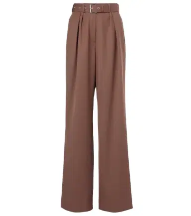 Dries Van Noten Belted wool gabardine wide-leg pants | Thumbnail 1 Dries Van Noten Belted wool gabardine wide-leg pants | Thumbnail 1