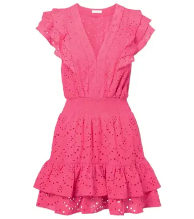 Poupette St Barth Camila shirred cotton minidress | Thumbnail 1 Poupette St Barth Camila shirred cotton minidress | Thumbnail 1