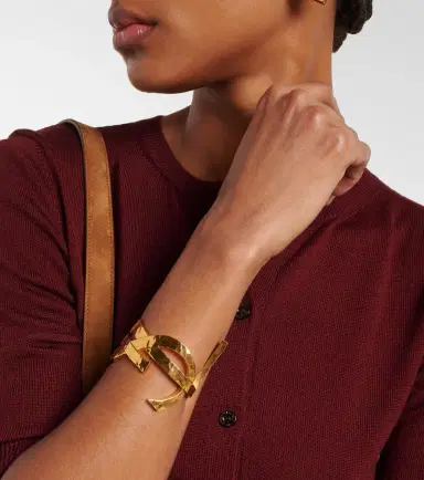 Saint Laurent Cassandre cuff bracelet | Thumbnail 4 Saint Laurent Cassandre cuff bracelet | Thumbnail 4