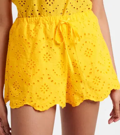 Poupette St Barth Broderie anglaise cotton shorts | Thumbnail 4 Poupette St Barth Broderie anglaise cotton shorts | Thumbnail 4