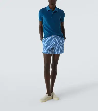 Tom Ford Cotton-blend velvet polo shirt | Thumbnail 2 Tom Ford Cotton-blend velvet polo shirt | Thumbnail 2