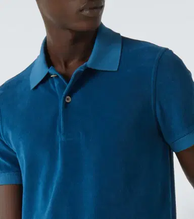 Tom Ford Cotton-blend velvet polo shirt | Thumbnail 4 Tom Ford Cotton-blend velvet polo shirt | Thumbnail 4