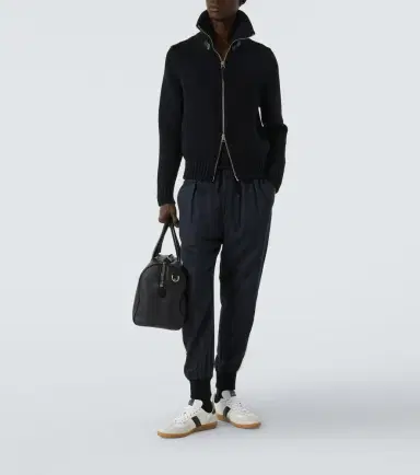 Tom Ford Cotton and silk twill sweatpants | Thumbnail 2 Tom Ford Cotton and silk twill sweatpants | Thumbnail 2