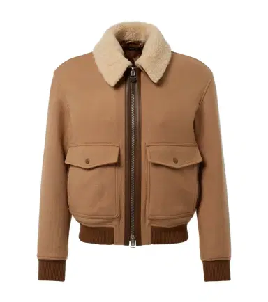 Tom Ford Shearling-trimmed virgin wool blouson | Thumbnail 1 Tom Ford Shearling-trimmed virgin wool blouson | Thumbnail 1