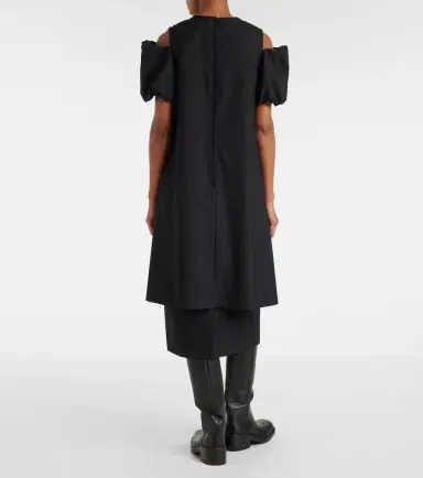 Noir Kei Ninomiya Cutout wool midi dress | Thumbnail 5 Noir Kei Ninomiya Cutout wool midi dress | Thumbnail 5