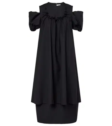 Noir Kei Ninomiya Cutout wool midi dress | Thumbnail 1 Noir Kei Ninomiya Cutout wool midi dress | Thumbnail 1