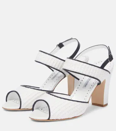 Manolo Blahnik Khiko 90 raffia slingback sandals | Thumbnail 3 Manolo Blahnik Khiko 90 raffia slingback sandals | Thumbnail 3