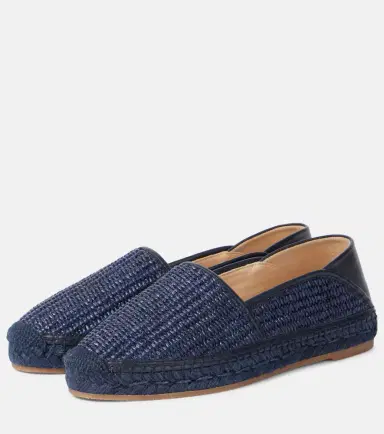 Manolo Blahnik Espadra leather-trimmed raffia espadrilles | Thumbnail 2 Manolo Blahnik Espadra leather-trimmed raffia espadrilles | Thumbnail 2
