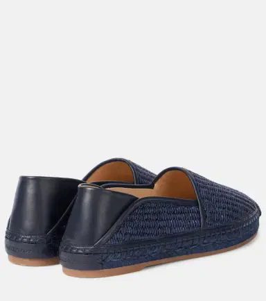 Manolo Blahnik Espadra leather-trimmed raffia espadrilles | Thumbnail 3 Manolo Blahnik Espadra leather-trimmed raffia espadrilles | Thumbnail 3