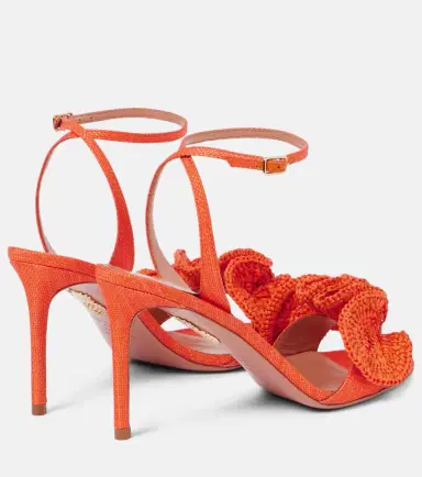 Aquazzura Noches Tropicales 85 raffia sandals | Thumbnail 2 Aquazzura Noches Tropicales 85 raffia sandals | Thumbnail 2